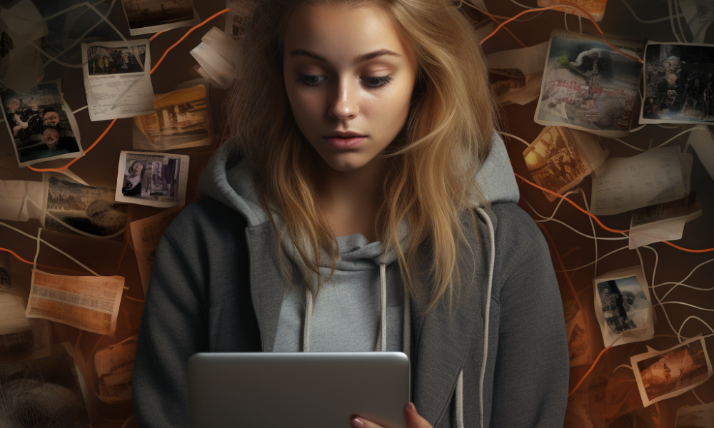 user engaged in website